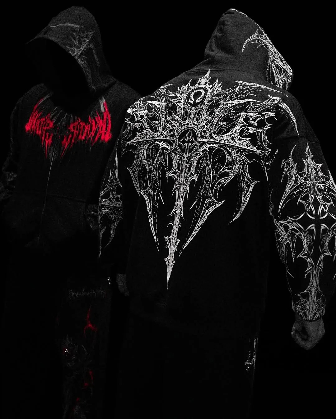 Celestial Blade Oversized Zip-up hoodie