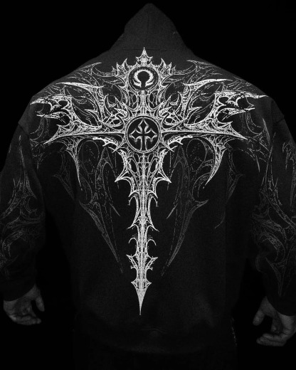 Celestial Blade Oversized Zip-up hoodie