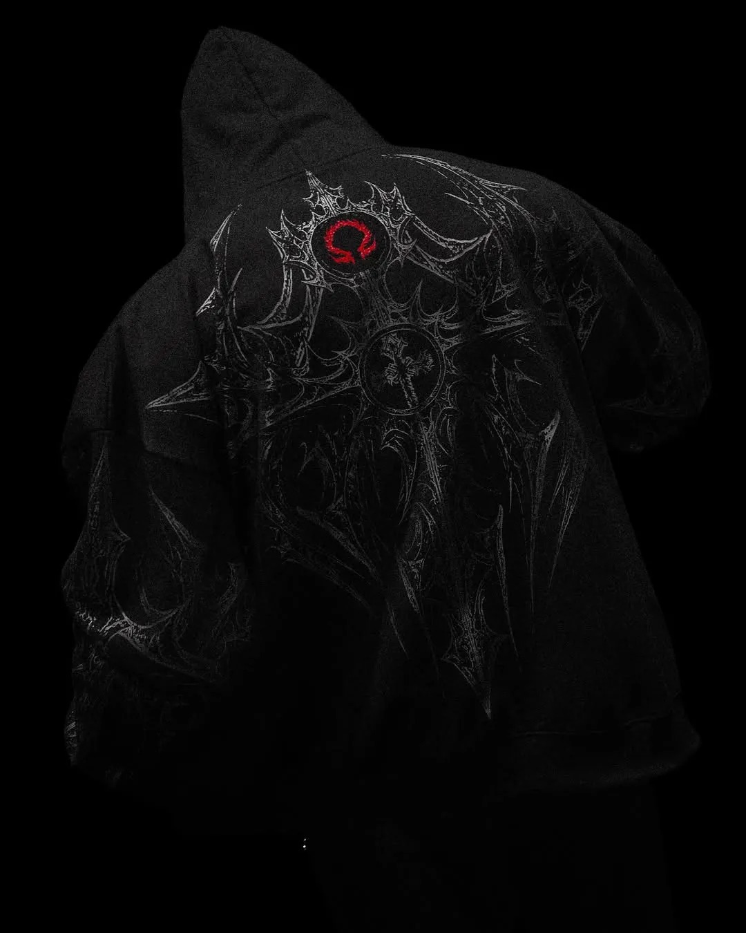 Celestial Blade Oversized Zip-up hoodie