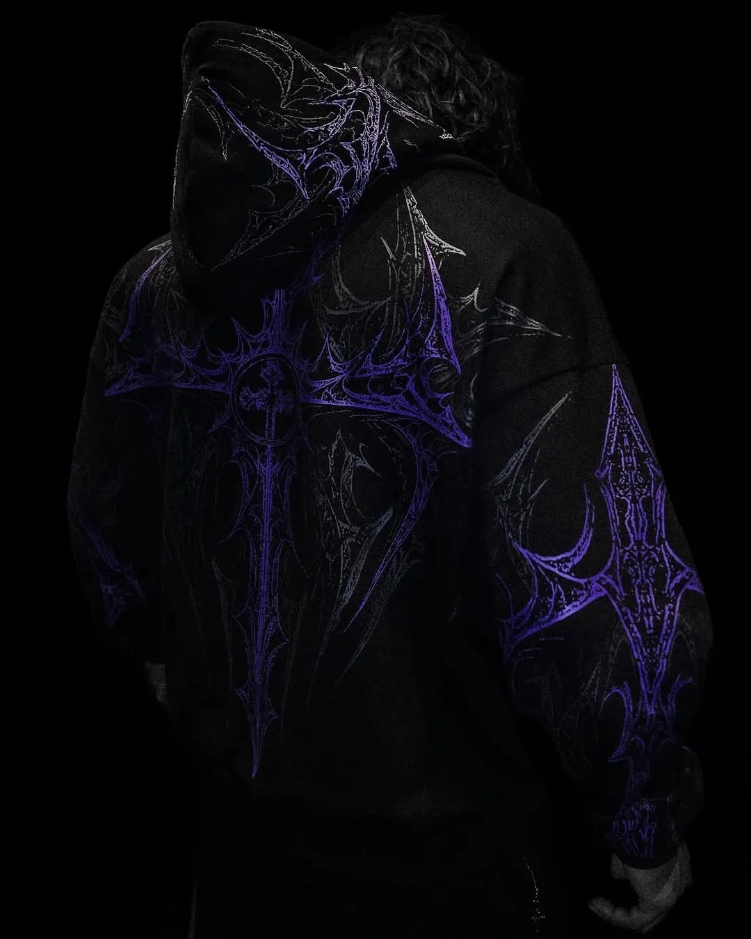 Celestial Blade Oversized Zip-up hoodie