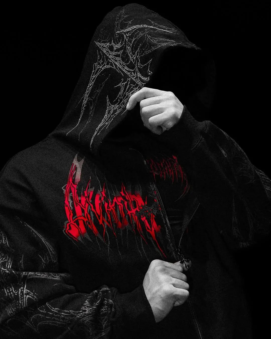 Celestial Blade Oversized Zip-up hoodie