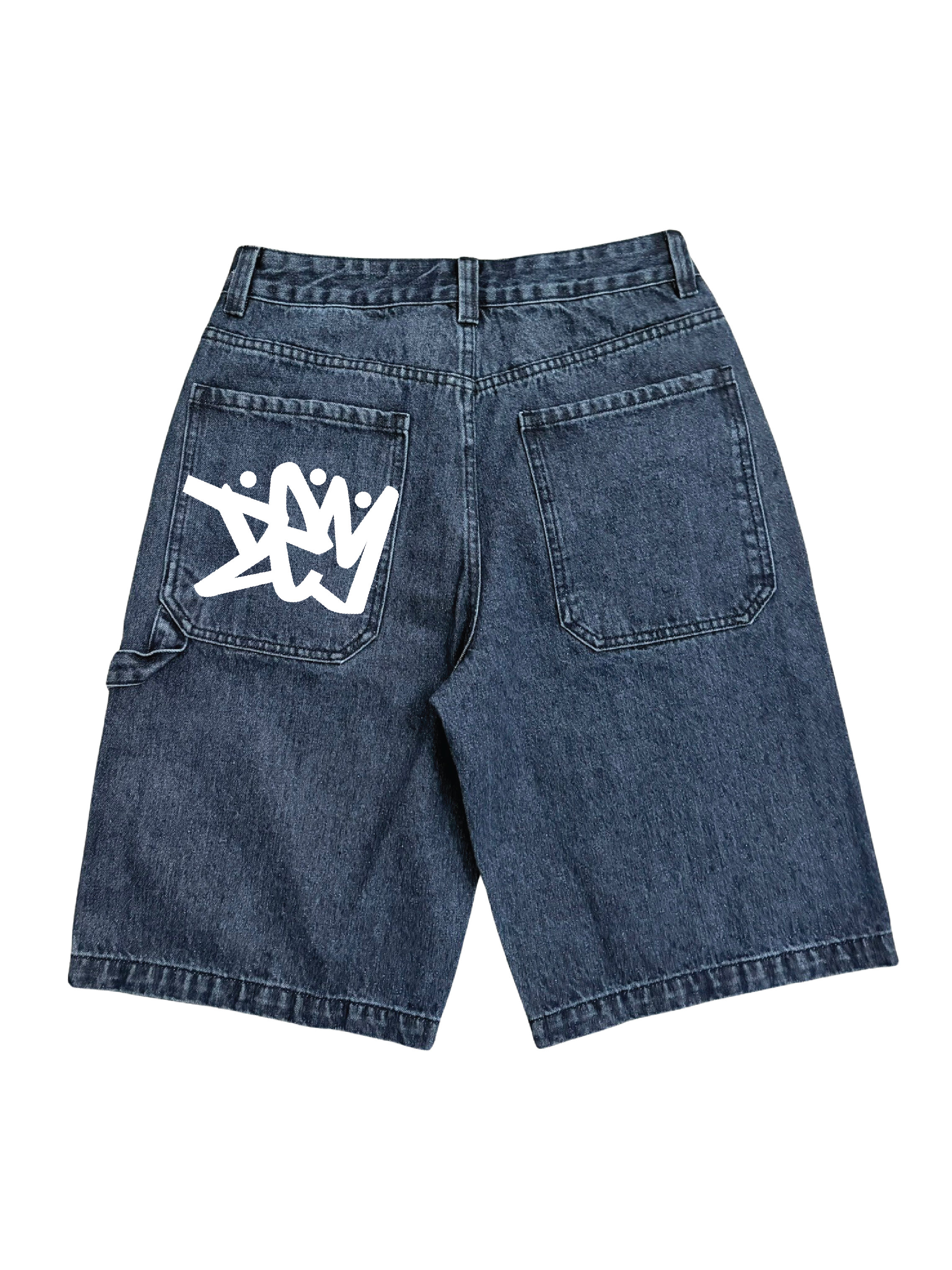 BAGGY NAVY JORTS
