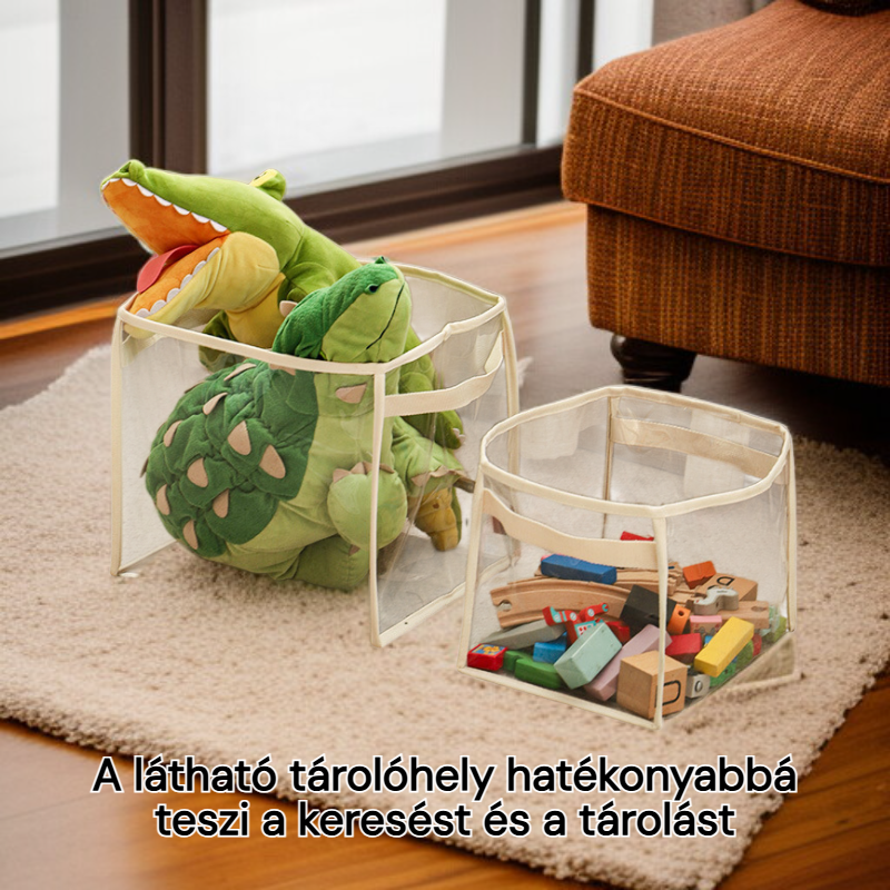 Átlátszó tárolókosár