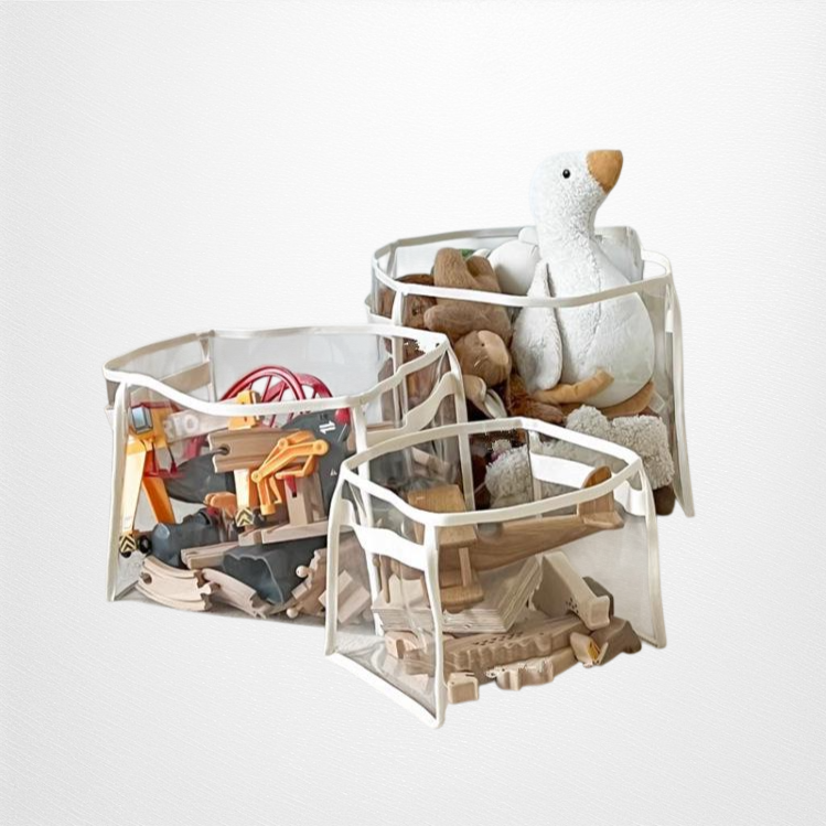 Átlátszó tárolókosár