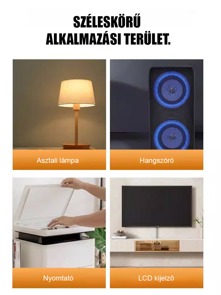 Többfunkciós, függetlenül vezérelhető többportos elosztó