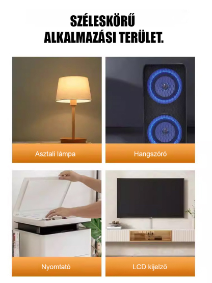 Többfunkciós, függetlenül vezérelhető többportos elosztó