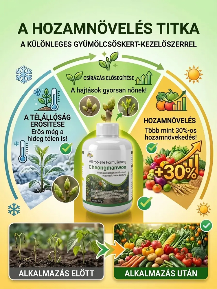 Gyümölcsfák kerttisztító speciális lombtisztító szer