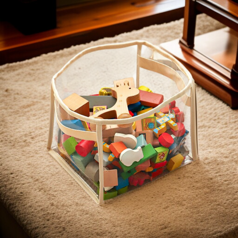 Átlátszó tárolókosár