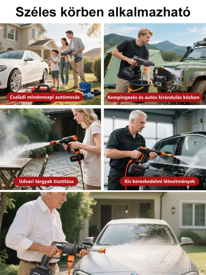 Német gyártmányú vezeték nélküli lítiumos nagy nyomású vízipuska