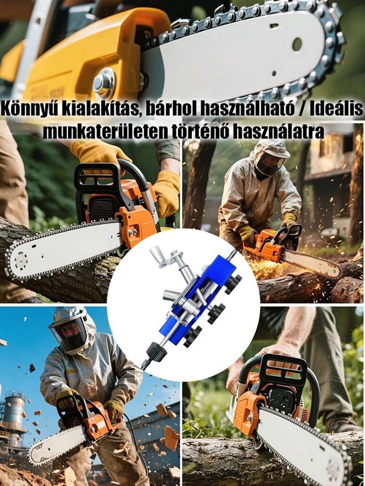 Kézi láncélező láncfűrész láncélező láncélező szerszám.