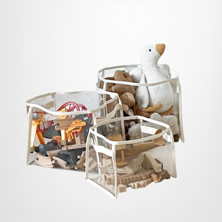 Átlátszó tárolókosár