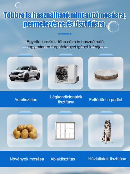 Német gyártmányú vezeték nélküli lítiumos nagy nyomású vízipuska