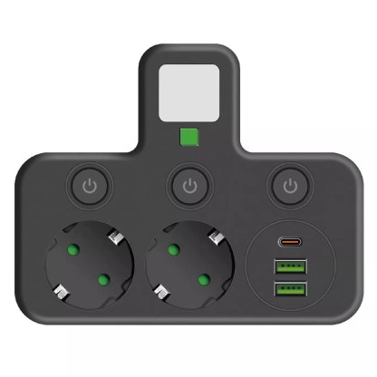 Többfunkciós, függetlenül vezérelhető többportos elosztó