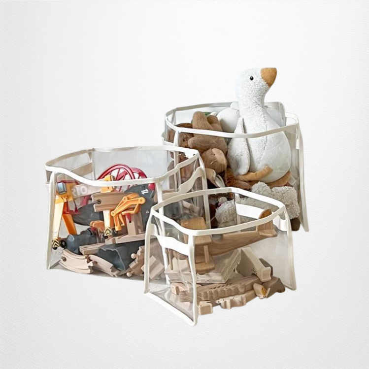 Átlátszó tárolókosár