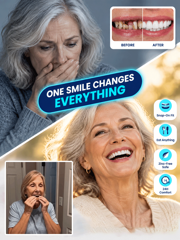 Cosmetic Denture Set🔥Complete custom denture and silicone adhesive set. Get 50% off your purchase today.