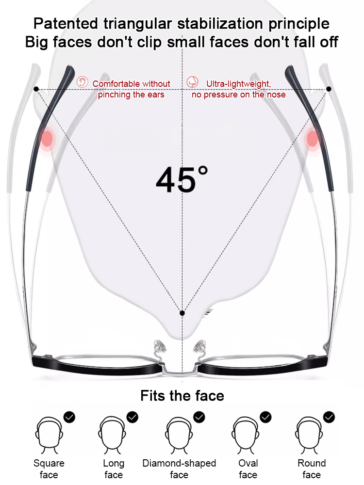Auto-focus blue light blocking reading glasses