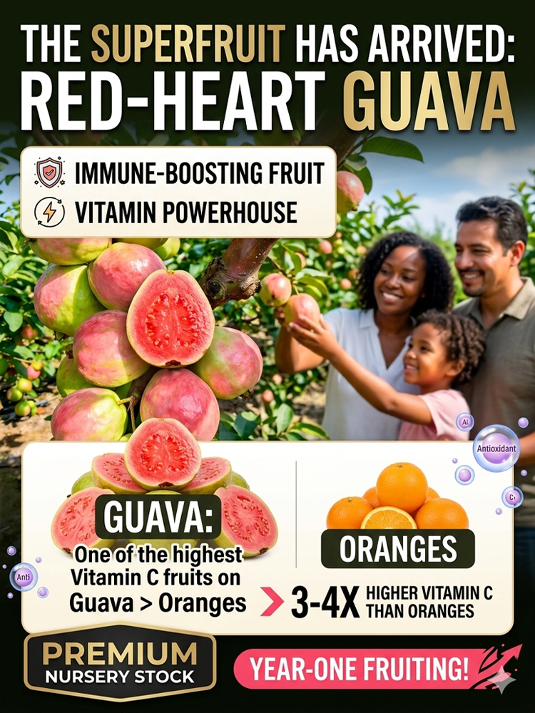 [King of Antioxidants] Guava Saplings (Superfood)💥Grow Your Own “Vitamin C Bombs