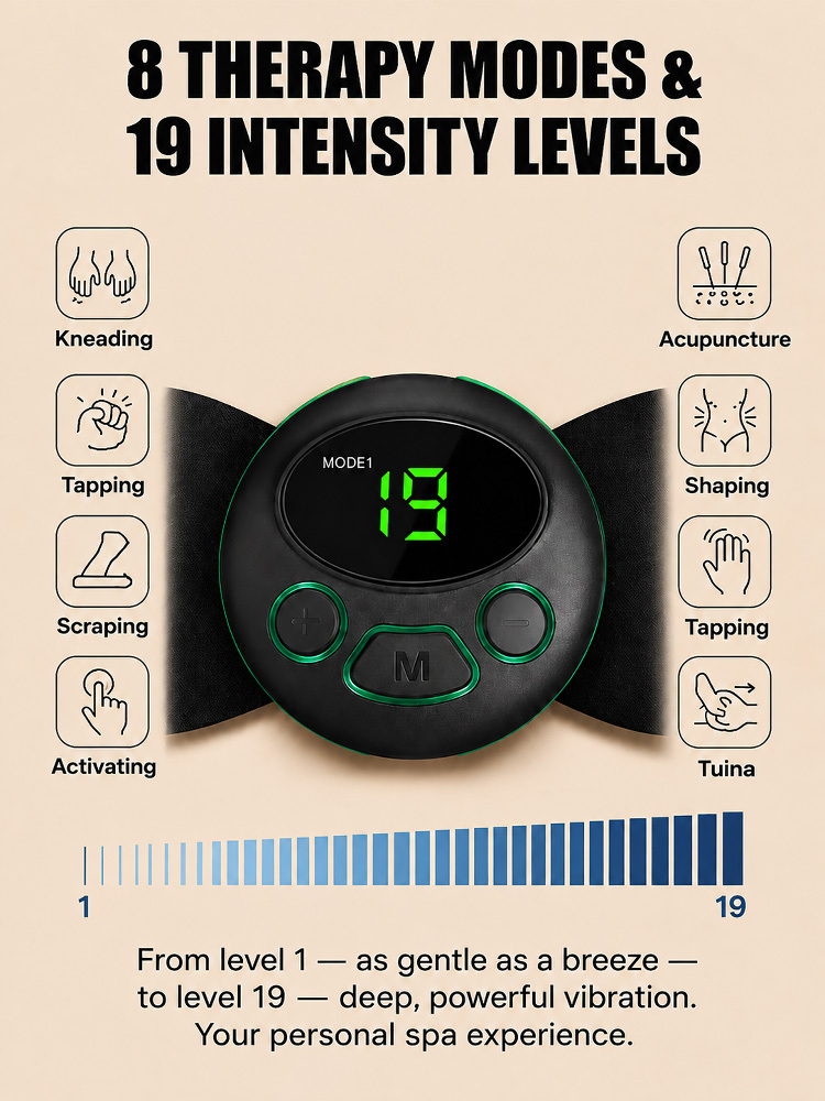 EMS Microcurrent Smart Mini Massage Patch😩 Stop suffering and meet your new personal masseur! ✨