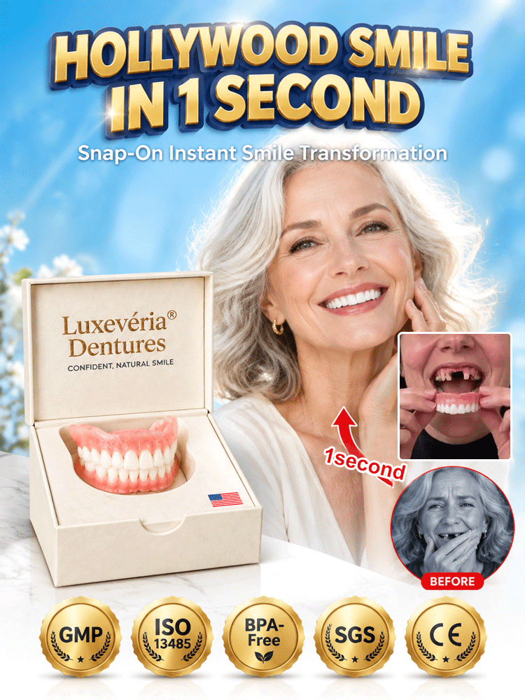 [Stays Secure All Day] Professionally Customized Dentures🦷 Get a charming smile in 1 second – no need to endure the pain of dental visits or spend a fortune!