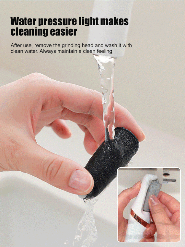 Electric foot scrubber✔️ Removes dead skin and calluses✔️ Leaves your feet soft and smooth✔️ Easy to use, immediate results✔️ Extra rolling heads for gentle and deep exfoliation