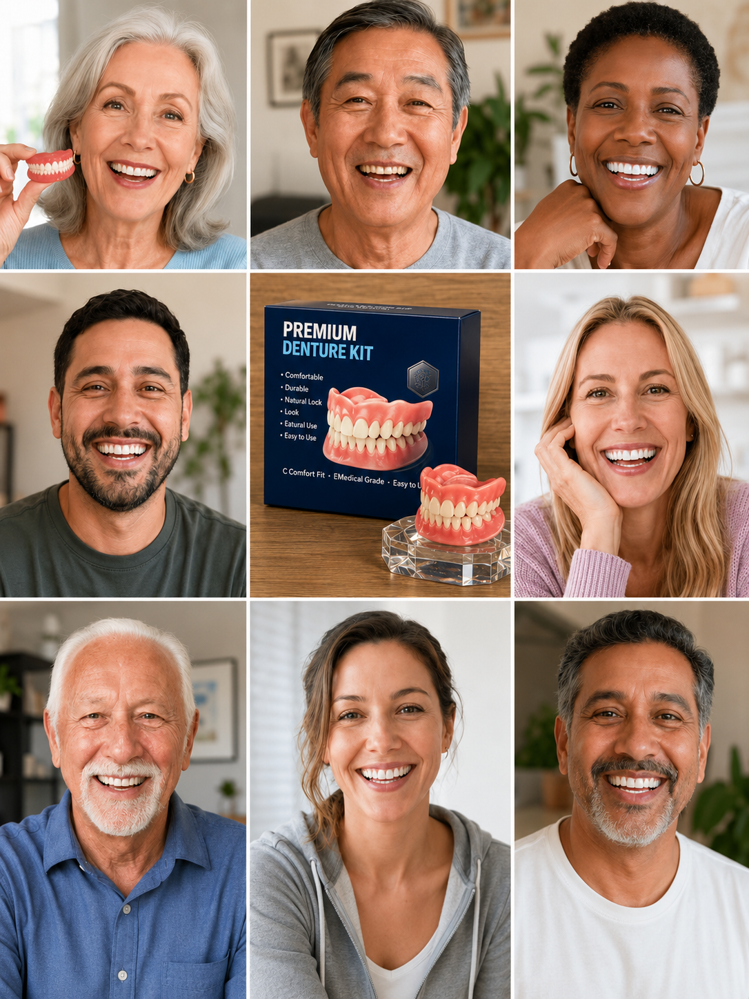 ADA-certified complete dentures (USA)🦷 No dentist or adhesive needed, achieve a perfect smile in minutes! Buy now and enjoy 50% off! ✨