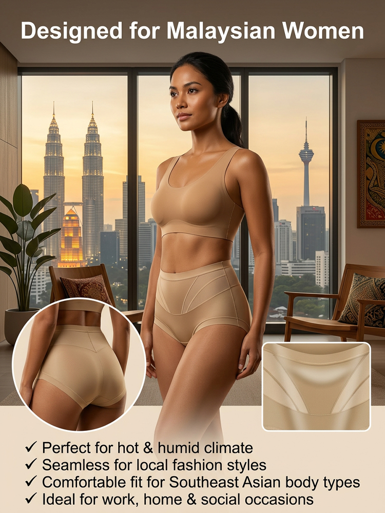Hot Peach Hip High-Waist Shaping Panties