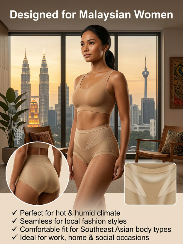 Hot Peach Hip High-Waist Shaping Panties