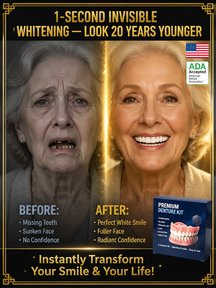 ADA-certified complete dentures (USA)🦷 No dentist or adhesive needed, achieve a perfect smile in minutes! Buy now and enjoy 50% off! ✨