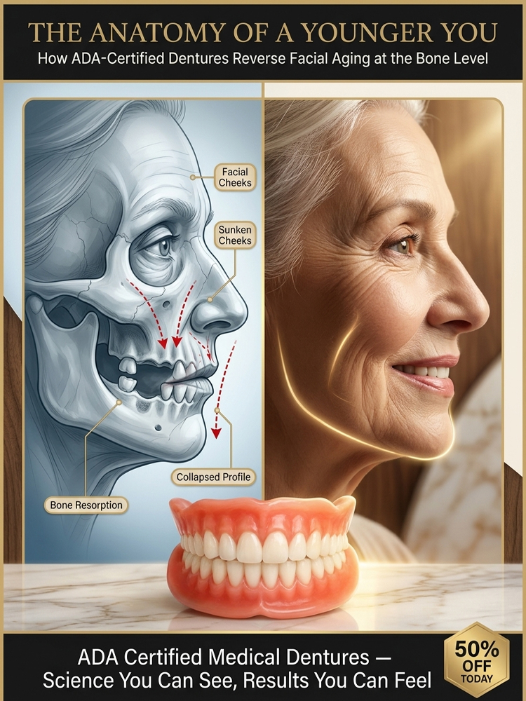 ADA-certified complete dentures (USA)🦷 No dentist or adhesive needed, achieve a perfect smile in minutes! Buy now and enjoy 50% off! ✨