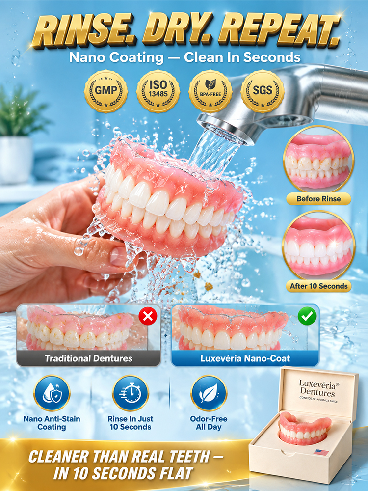 [Stays Secure All Day] Professionally Customized Dentures🦷 Get a charming smile in 1 second – no need to endure the pain of dental visits or spend a fortune!