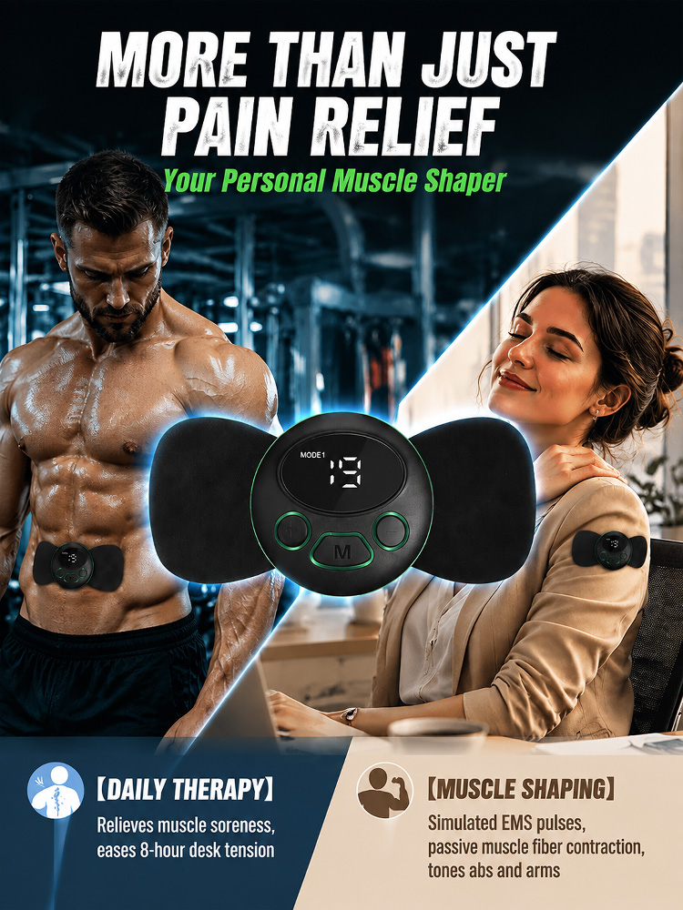 EMS Microcurrent Smart Mini Massage Patch😩 Stop suffering and meet your new personal masseur! ✨