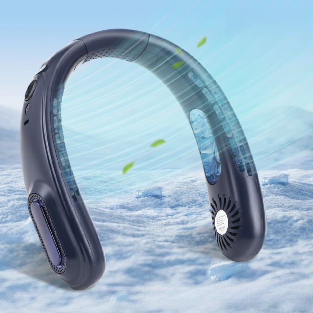 [Wearable Air Conditioner] Cooling Neck Fan — Ultra-Light & Silent#viralproducts #coolinghack #summergadgets #tiktokmademebuyit #coolgadgets #travelessential