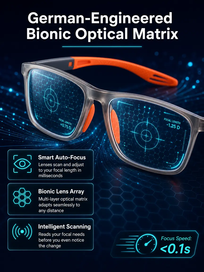 Sports-style 2-in-1 UV-protective photochromic reading glasses