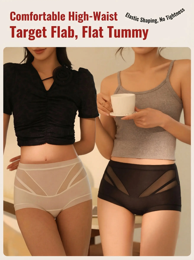Hot Peach Hip High-Waist Shaping Panties