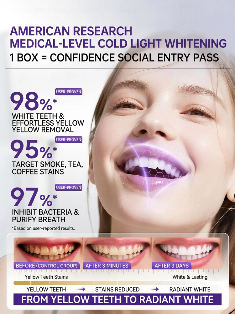[Visible Results After One Use] No More Repeated Whitening Strips