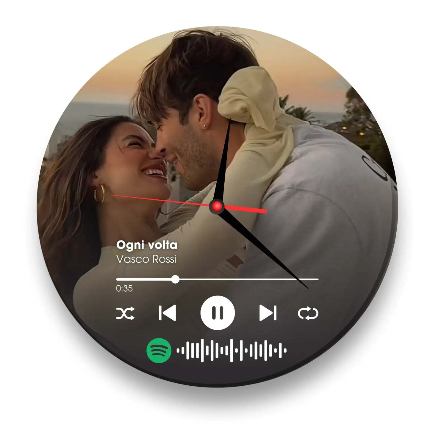  The Spotify Musical Glass Clock