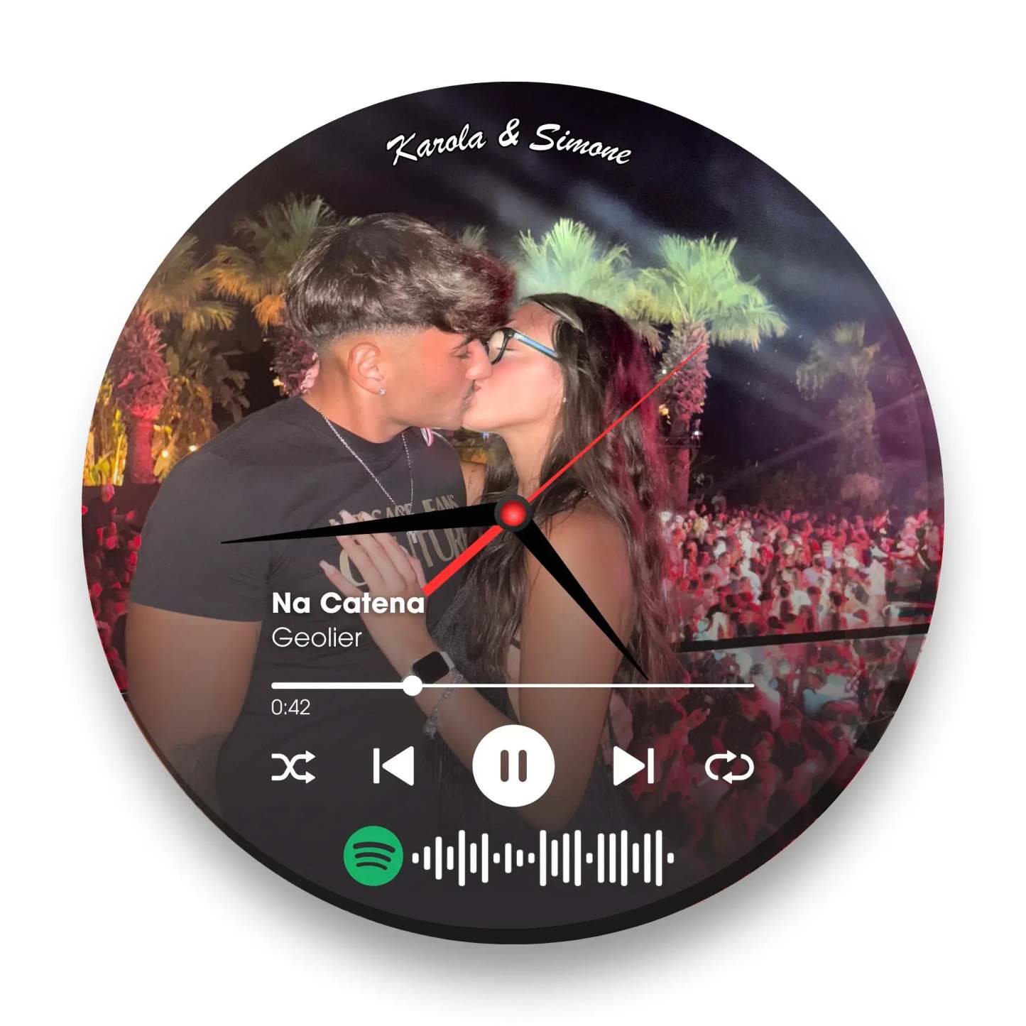  The Spotify Musical Glass Clock