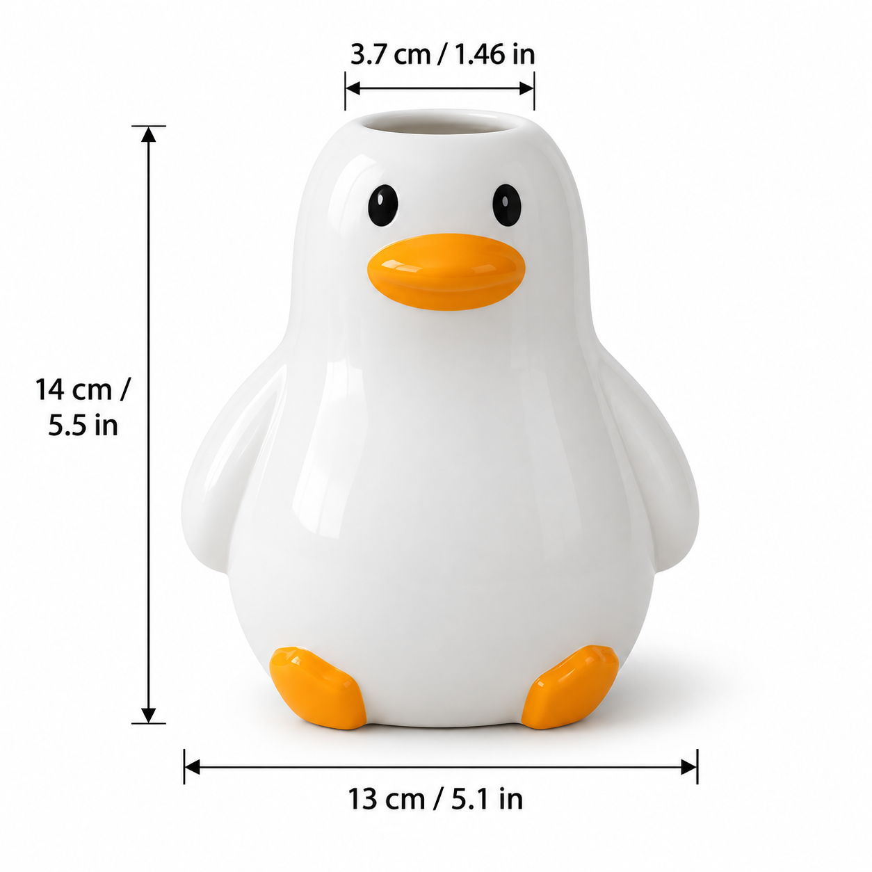 Handcrafted Ceramic Duck Vase – Multi-Use Home Decor