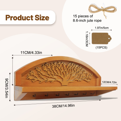 Tree of Life Herb Drying Rack - 7 Hook Wall Decor