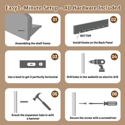 Tree of Life Herb Drying Rack - 7 Hook Wall Decor