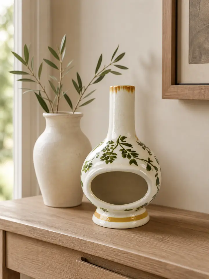 Botanical Ceramic Palo Santo Holder & Incense Burner styling idea 1