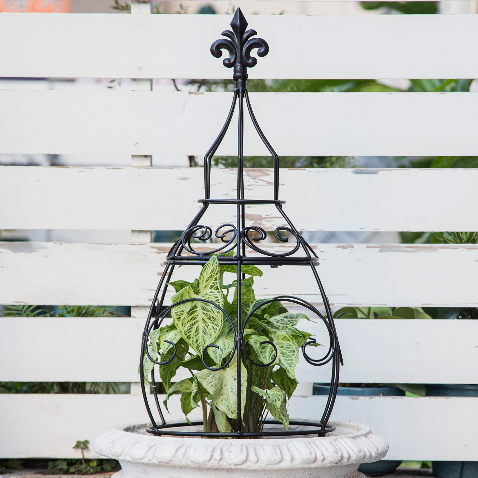 29in Metal Obelisk Trellis - Indoor/Outdoor Plant Support