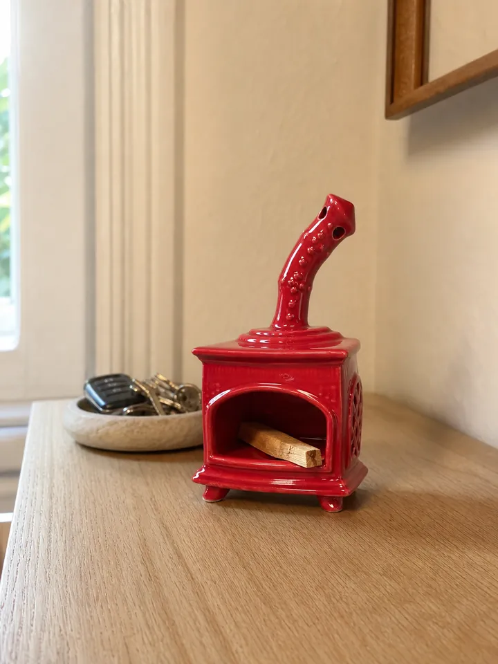 Ceramic Fireplace Incense Holder for Palo Santo & Sage styling idea 2