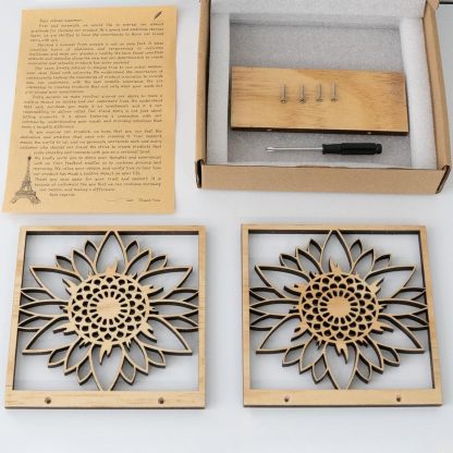 Sunflower Wood Napkin Holder - Farmhouse Kitchen Decor-MOUGIGI