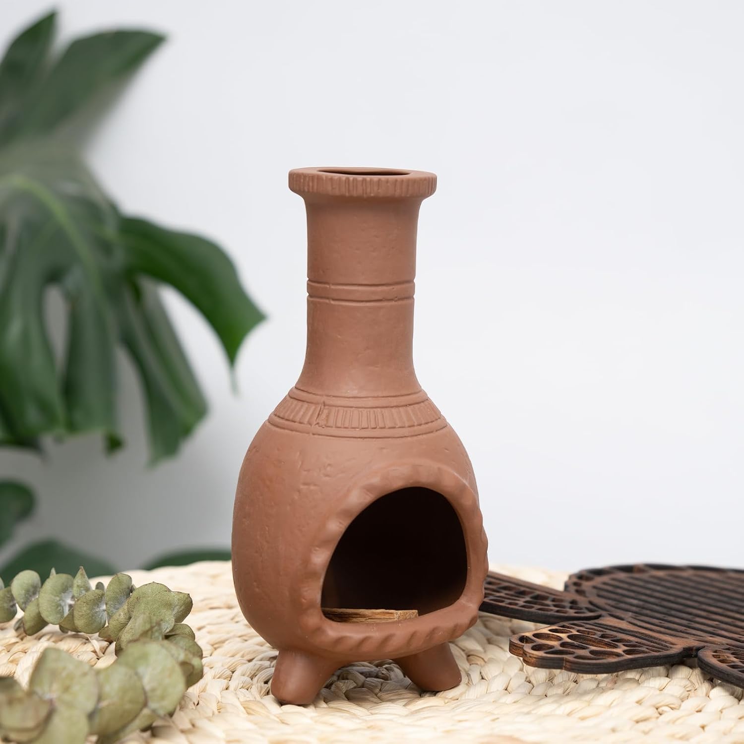 Handmade Terragotta Palo Santo Holder - for Incense Cones and Sage