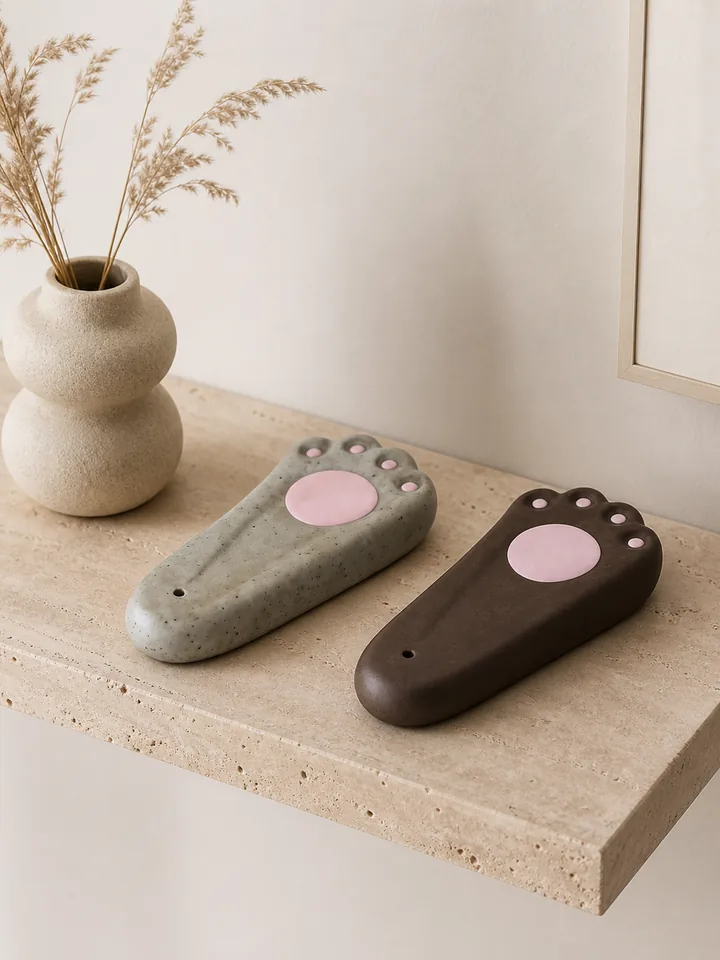Cat Paw Ceramic Stick Incense Holder styling idea 3