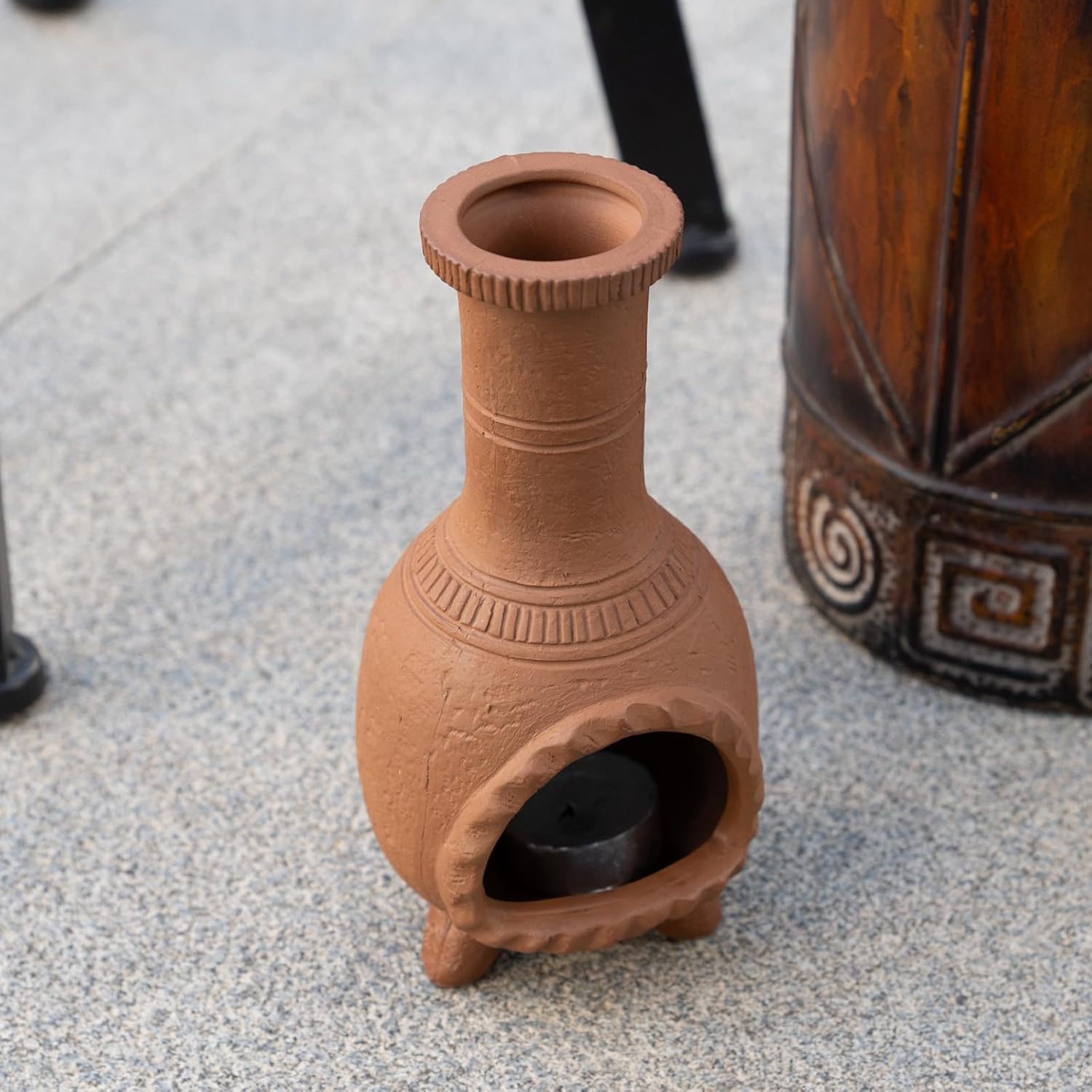 Handmade Terragotta Palo Santo Holder - for Incense Cones and Sage