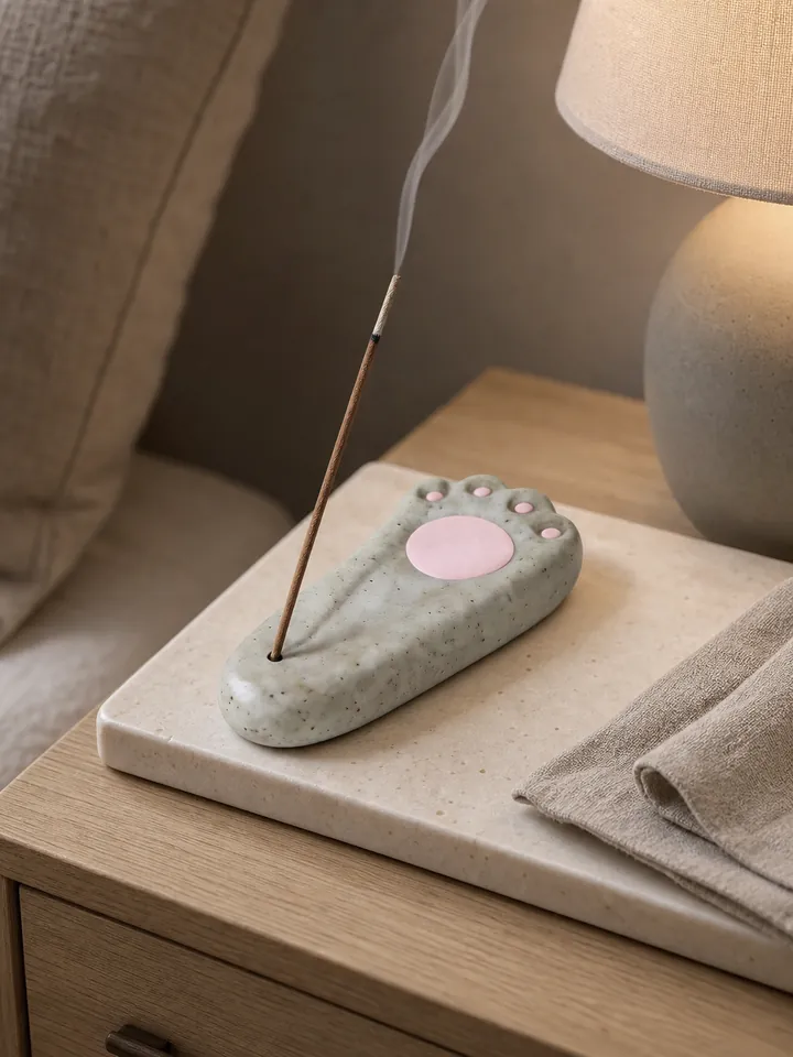 Cat Paw Ceramic Stick Incense Holder styling idea 4