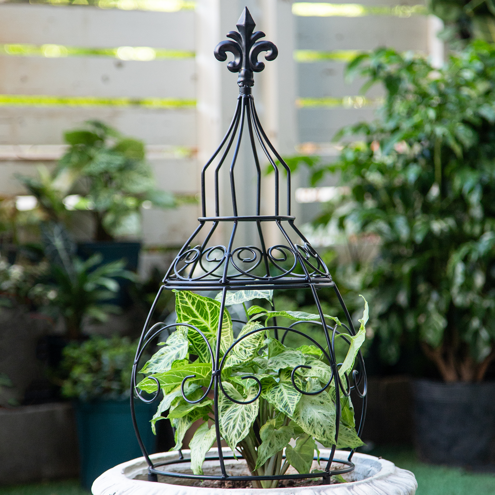 29in Metal Obelisk Trellis - Indoor/Outdoor Plant Support