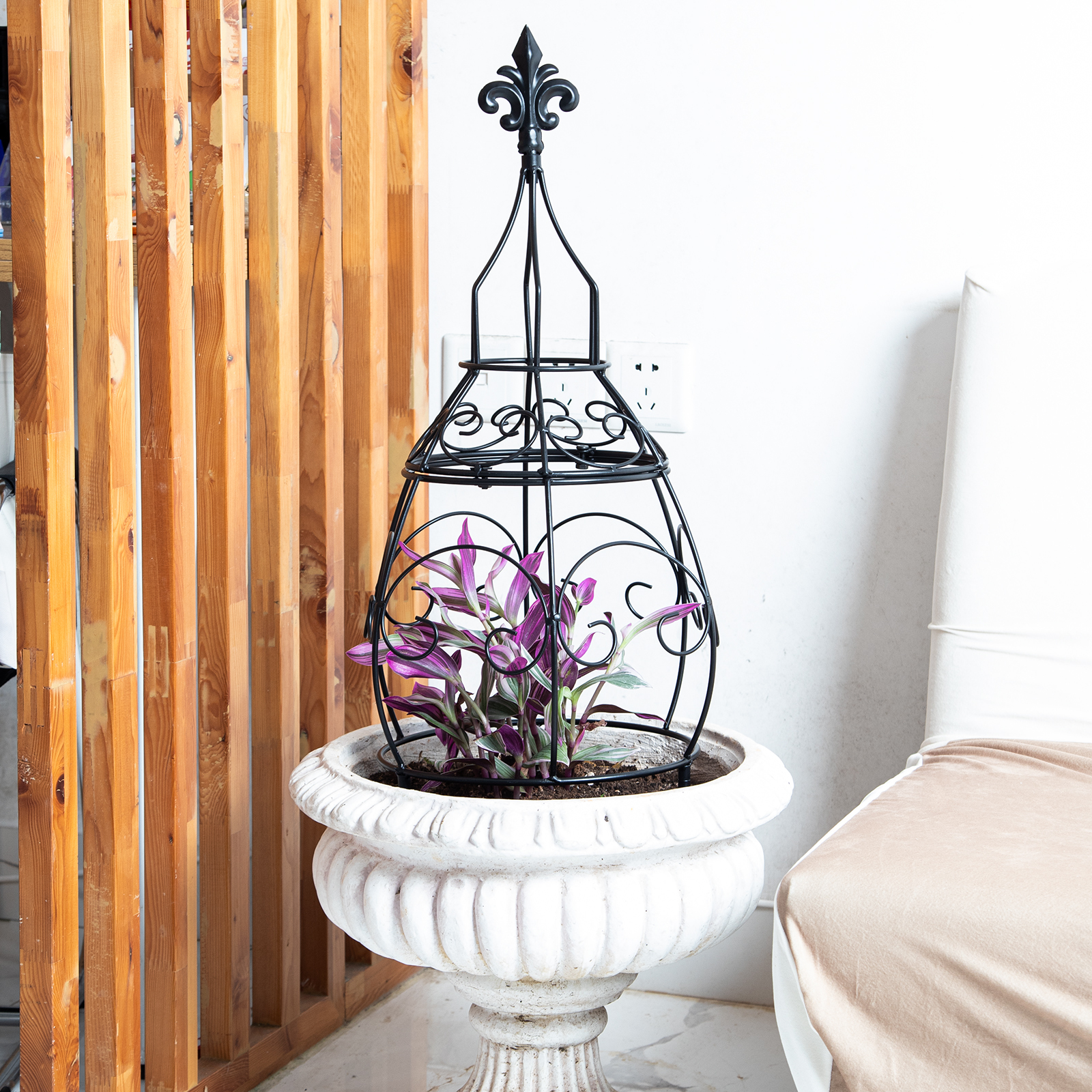 29in Metal Obelisk Trellis - Indoor/Outdoor Plant Support